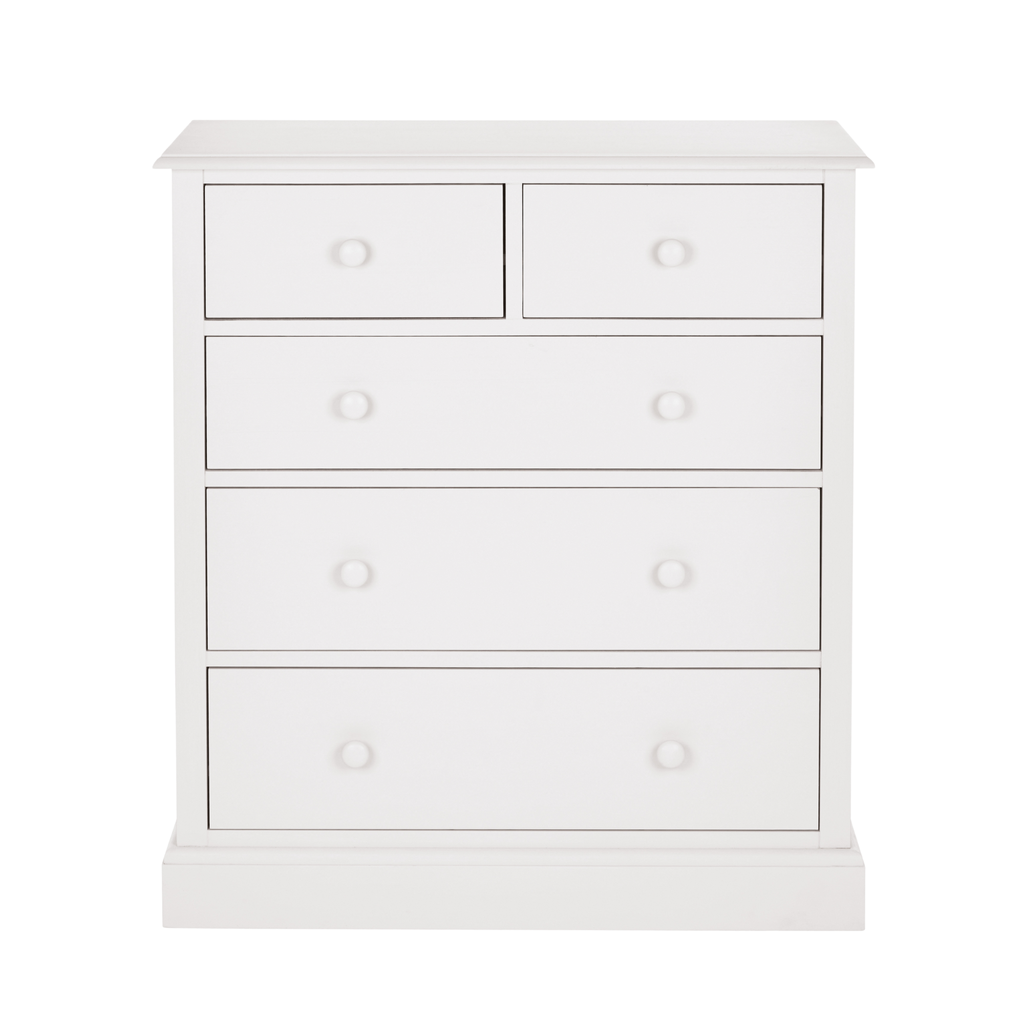 Ashwell Cotton White 2 + 3 Drawer Chest