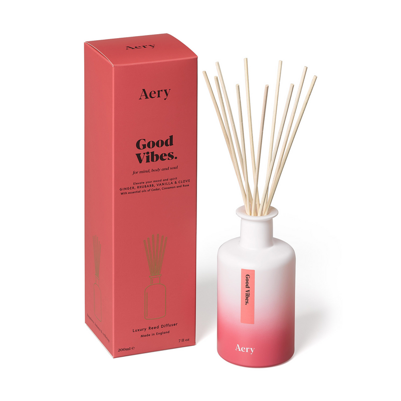 Good Vibes Reed Diffuser - Ginger, Rhubarb & Vanilla