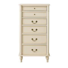 Clifton Ivory 6 Drawer Tall Chest