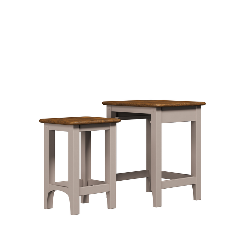 Hapton Soft Truffle Nest of 2 Tables