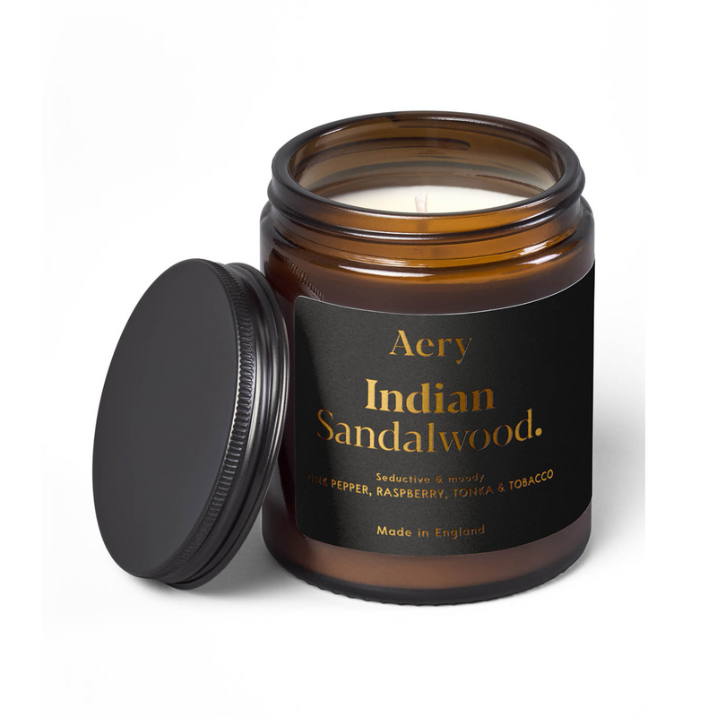 Indian Sandalwood Jar Candle - Sandalwood, Pink Pepper & Tonka