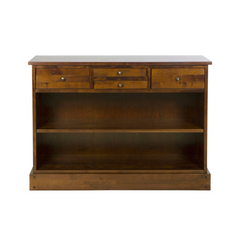 Garrat Dark Chestnut 4 Drawer Console Table