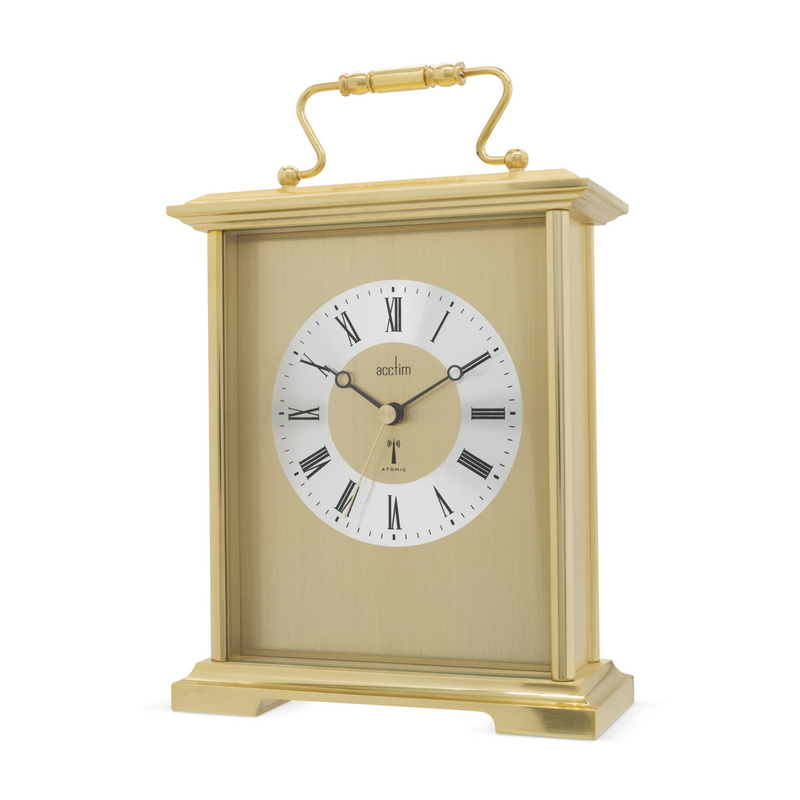 Althorp Gold Radio Controlled Carriage Clock