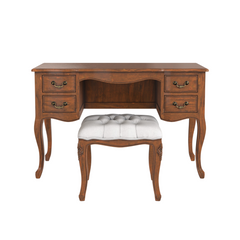 Montpellier Walnut Dressing Table & Stool Set