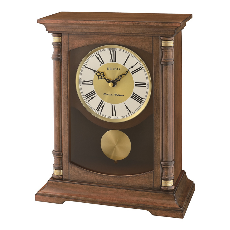 Wooden Westminster Chime Mantel Clock QXQ034B