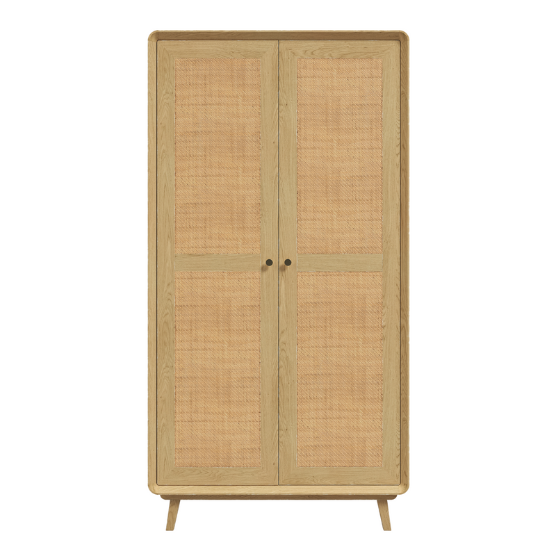 Millen Rattan 2 Door Wardrobe