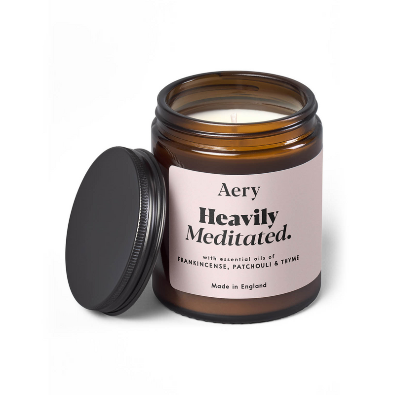 Heavily Meditated Jar Candle - Frankincense, Patchouli & Thyme