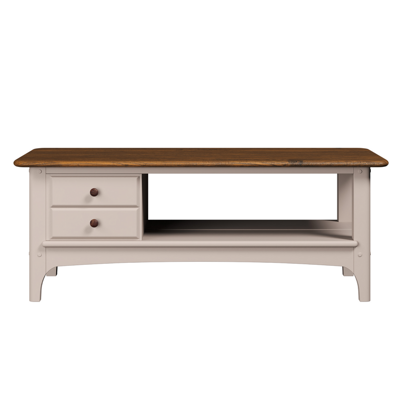 Hapton Soft Truffle 2 Drawer Coffee Table