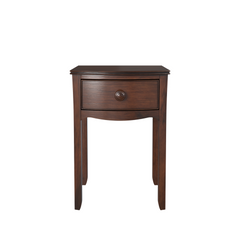 Broughton Dark Wood 1 Drawer Bedside Table