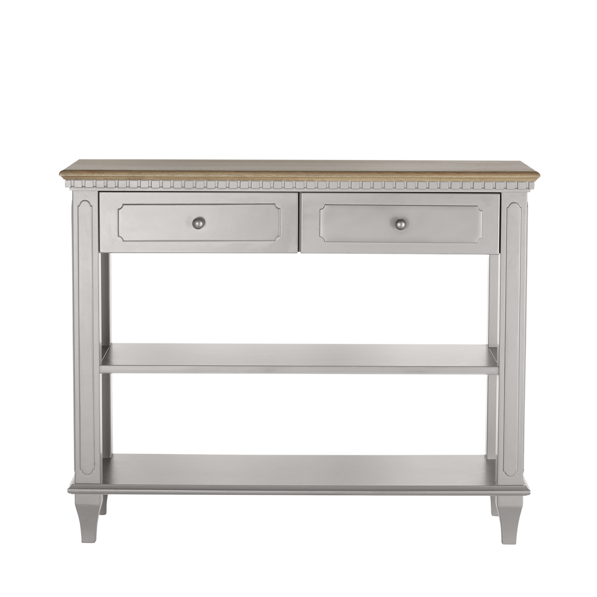 Hanover Pale French Grey 2 Drawer Console Table