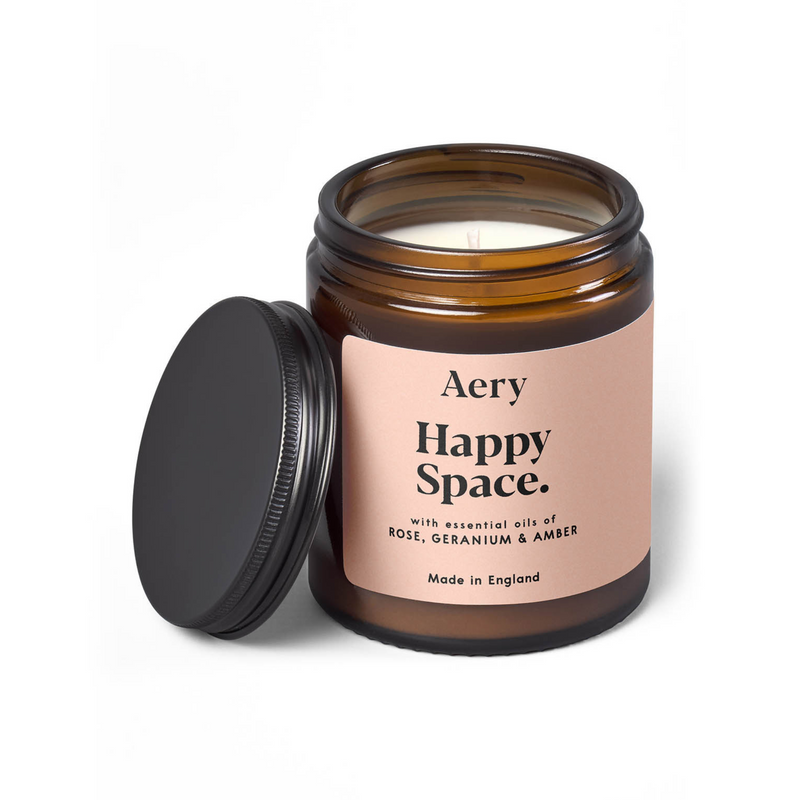 Happy Space Jar Candle - Rose, Geranium & Amber