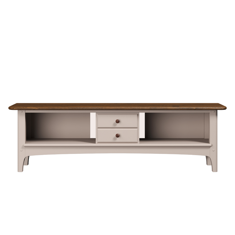 Hapton Soft Truffle 2 Drawer Wide TV Unit