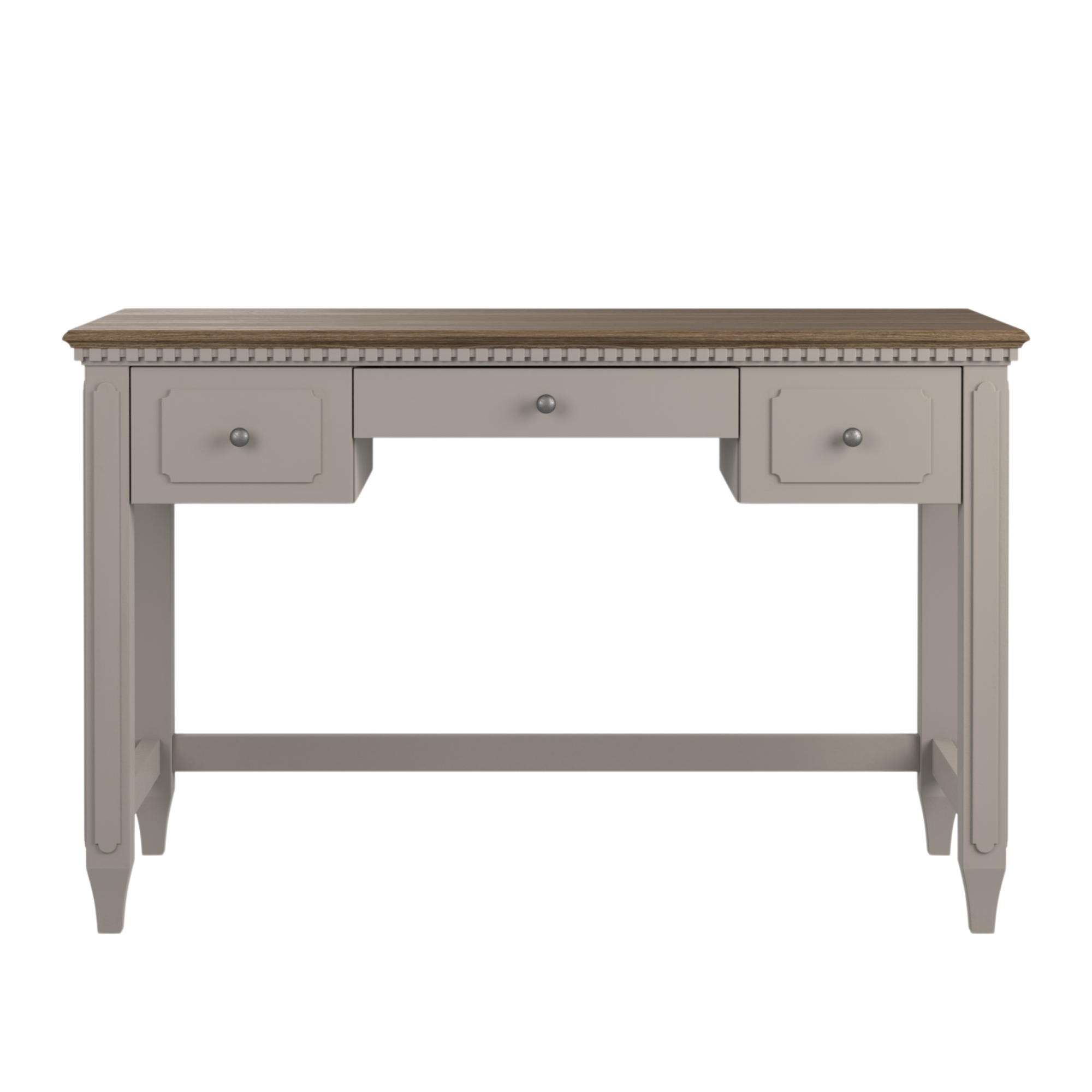 Hanover Pale French Grey 3 Drawer Desk