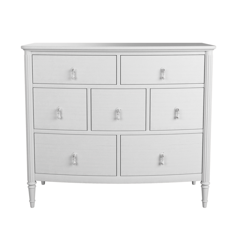 Bramford White Washed Oak 7 Drawer Chest