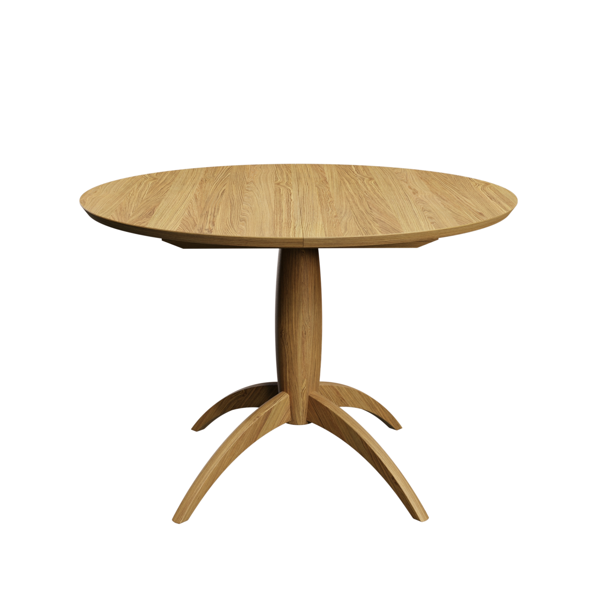 Brecon Blonde Oak Extending Round Dining Table