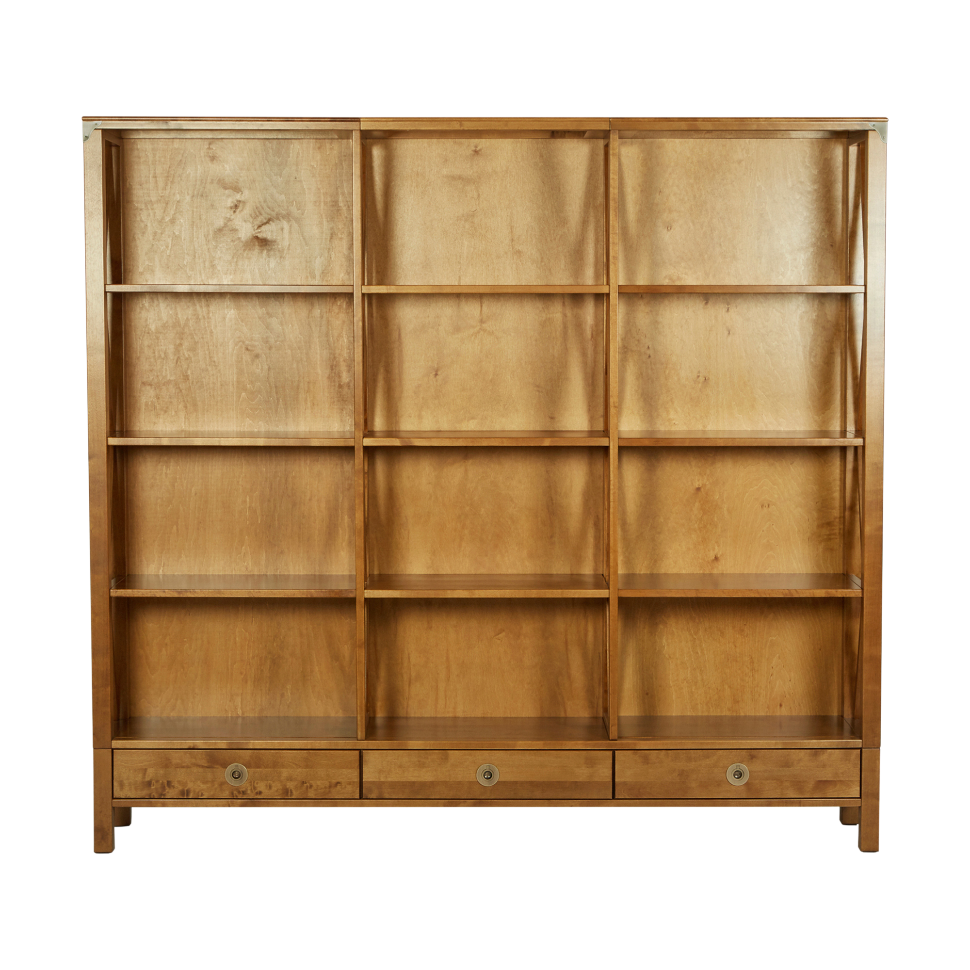 Balmoral 3 Drawer Triple Bookcase