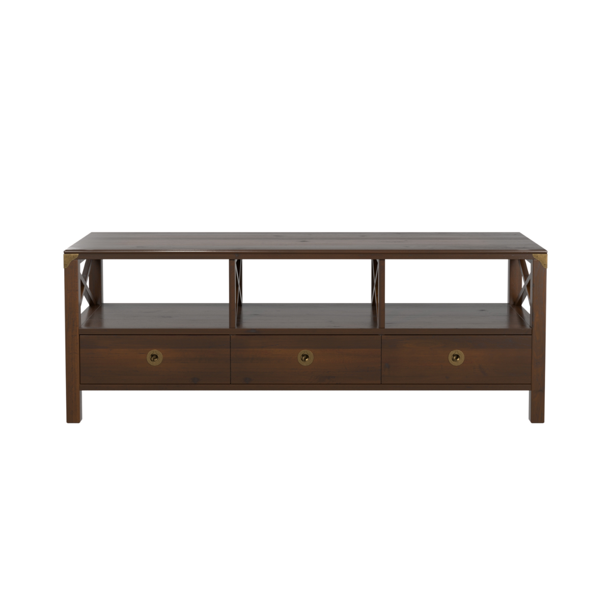 Balmoral Dark Chestnut Wide TV Unit