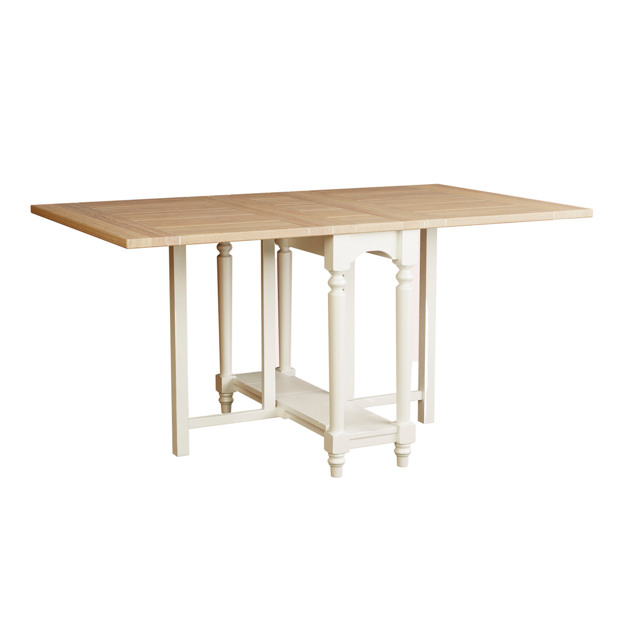 Dorset White Drop Leaf Dining Table