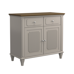 Hanover Pale French Grey 2 Door 2 Drawer Narrow Sideboard