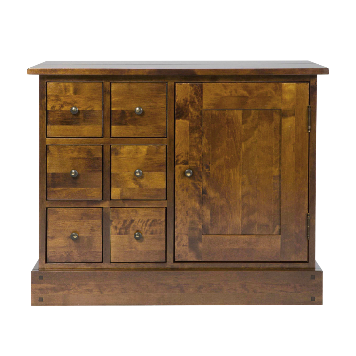 Garrat Dark Chestnut 1 Door & 6 Drawer Sideboard