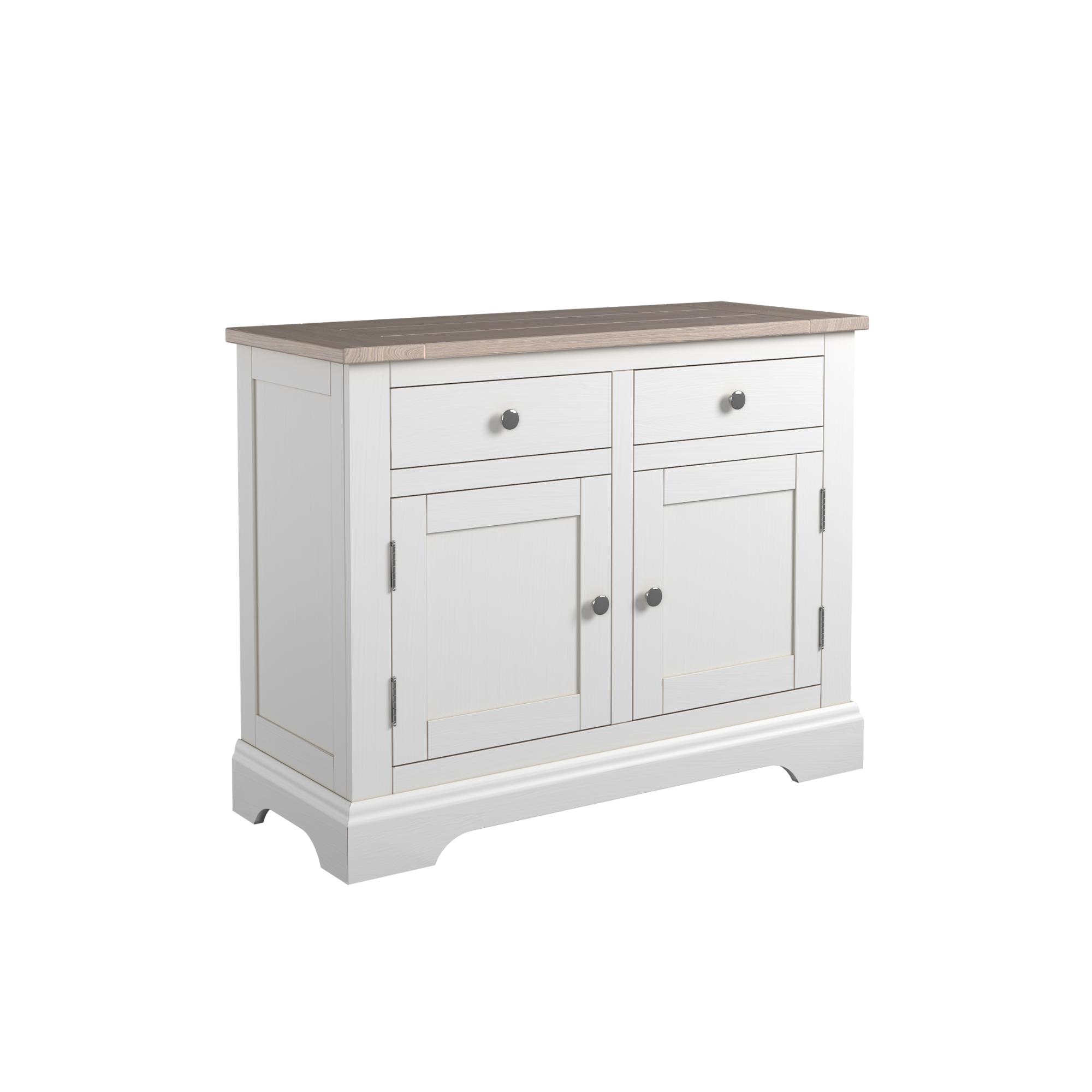 Dorset White 2 Door 2 Drawer Sideboard