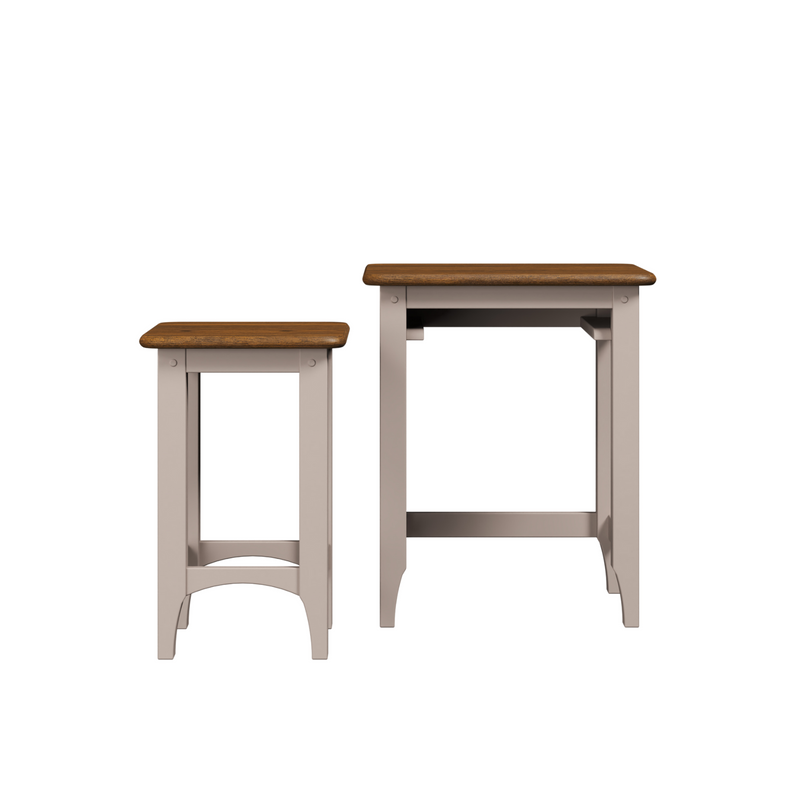 Hapton Soft Truffle Nest of 2 Tables