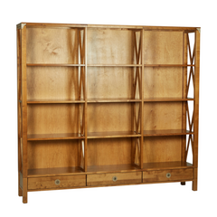 Balmoral 3 Drawer Triple Bookcase