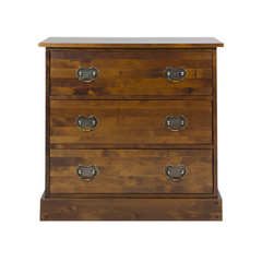 Garrat Dark Chestnut 3 Drawer Chest