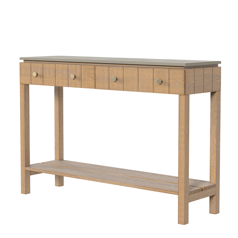 Braystone Washed Oak 2 Drawer Console Table