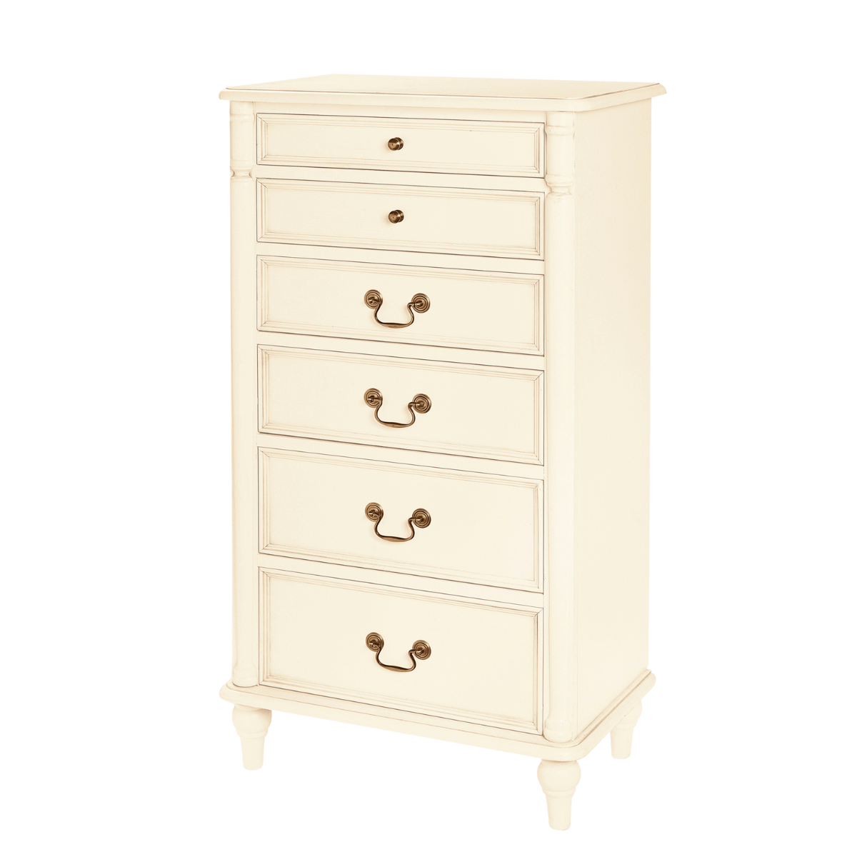 Clifton Ivory 6 Drawer Tall Chest