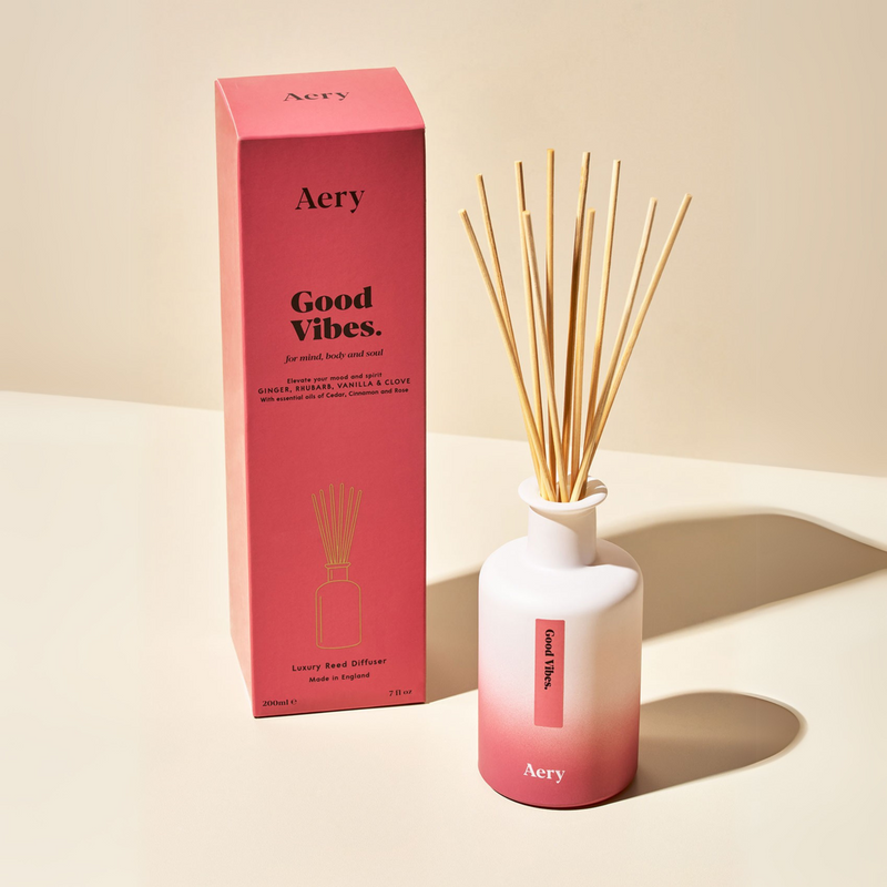 Good Vibes Reed Diffuser - Ginger, Rhubarb & Vanilla