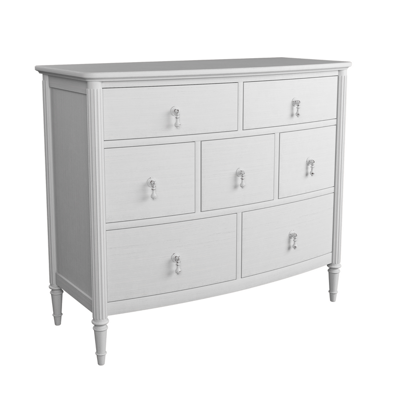 Bramford White Washed Oak 7 Drawer Chest