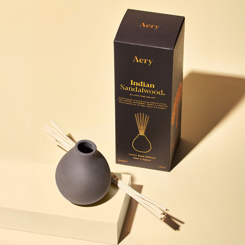 Indian Sandalwood Reed Diffuser - Sandalwood, Pink Pepper & Tonka