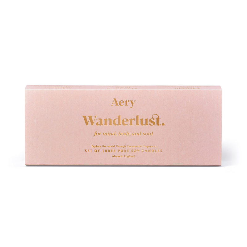 Wanderlust Votive Candle Gift Set - Aztec Tuberose, Moroccan Rose & Parisian Rose