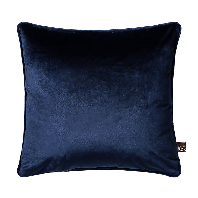 Bellini Navy Velour Cushion - 45 x 45 cm