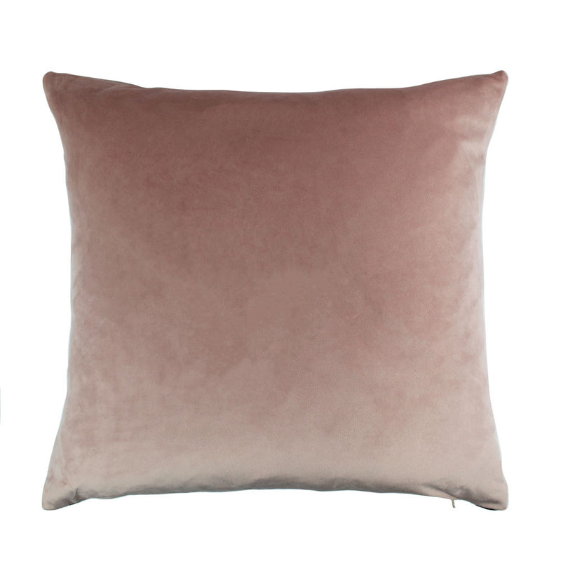 Jasper Diamond Blush & Mink Velvet Cushion - 43 x 43 cm