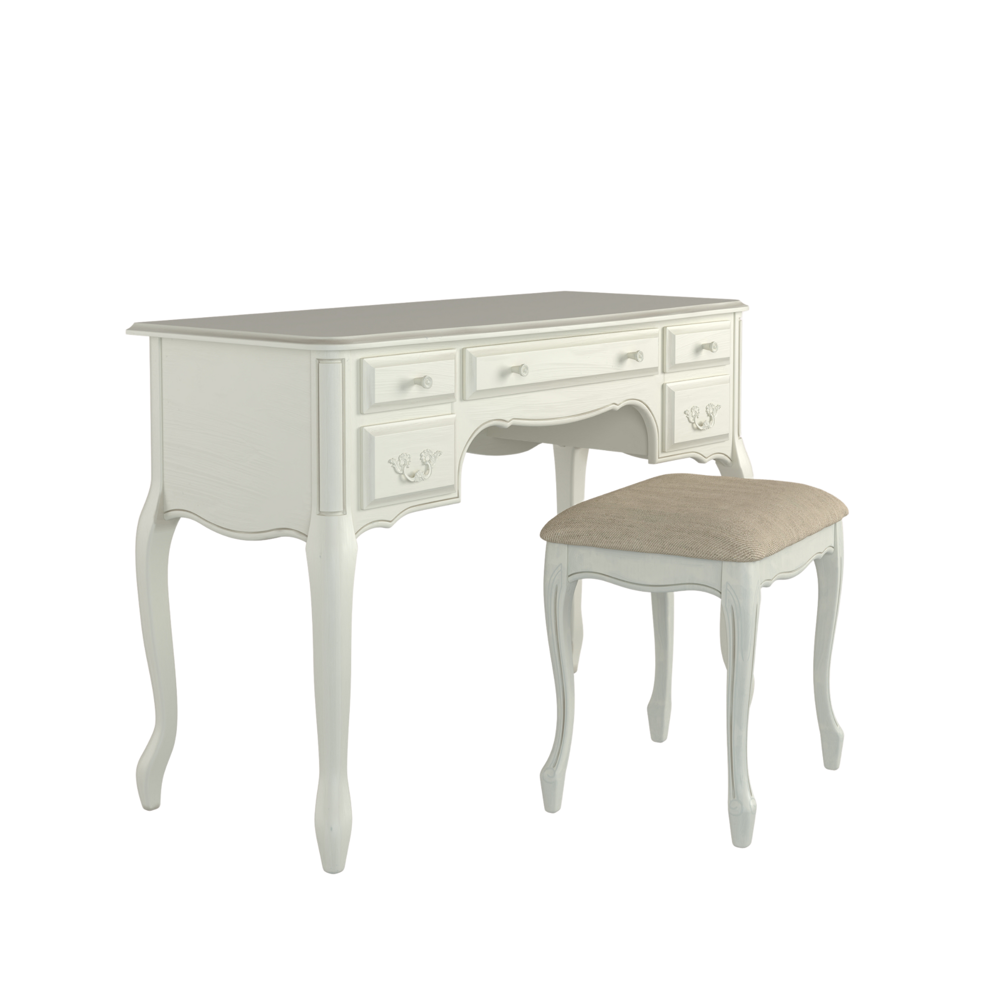 Provencale 5 Drawer Dressing Table & Stool Set