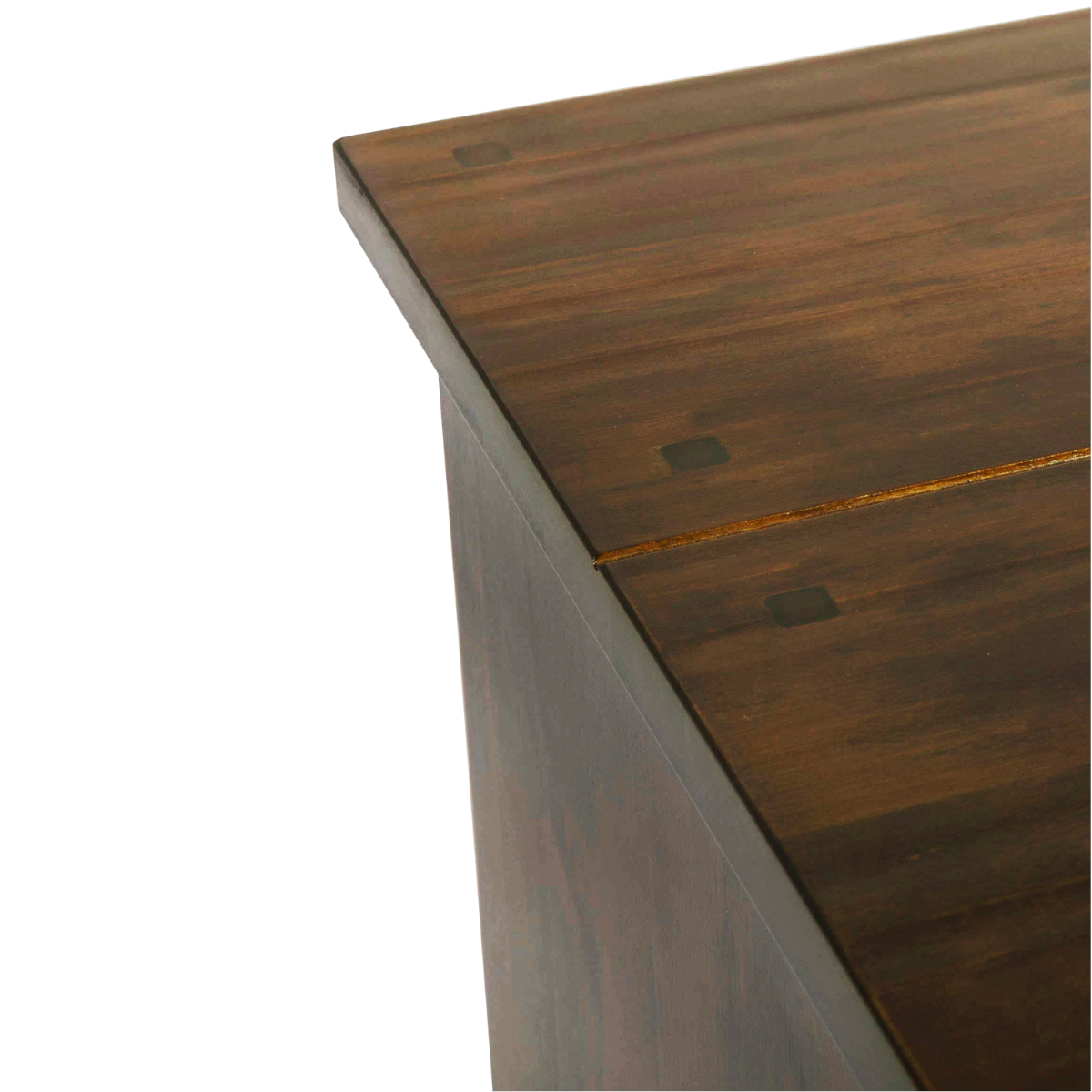 Garrat Dark Chestnut 4 Drawer Console Table