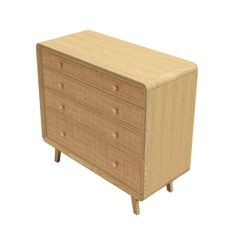 Millen Rattan 4 Drawer Chest