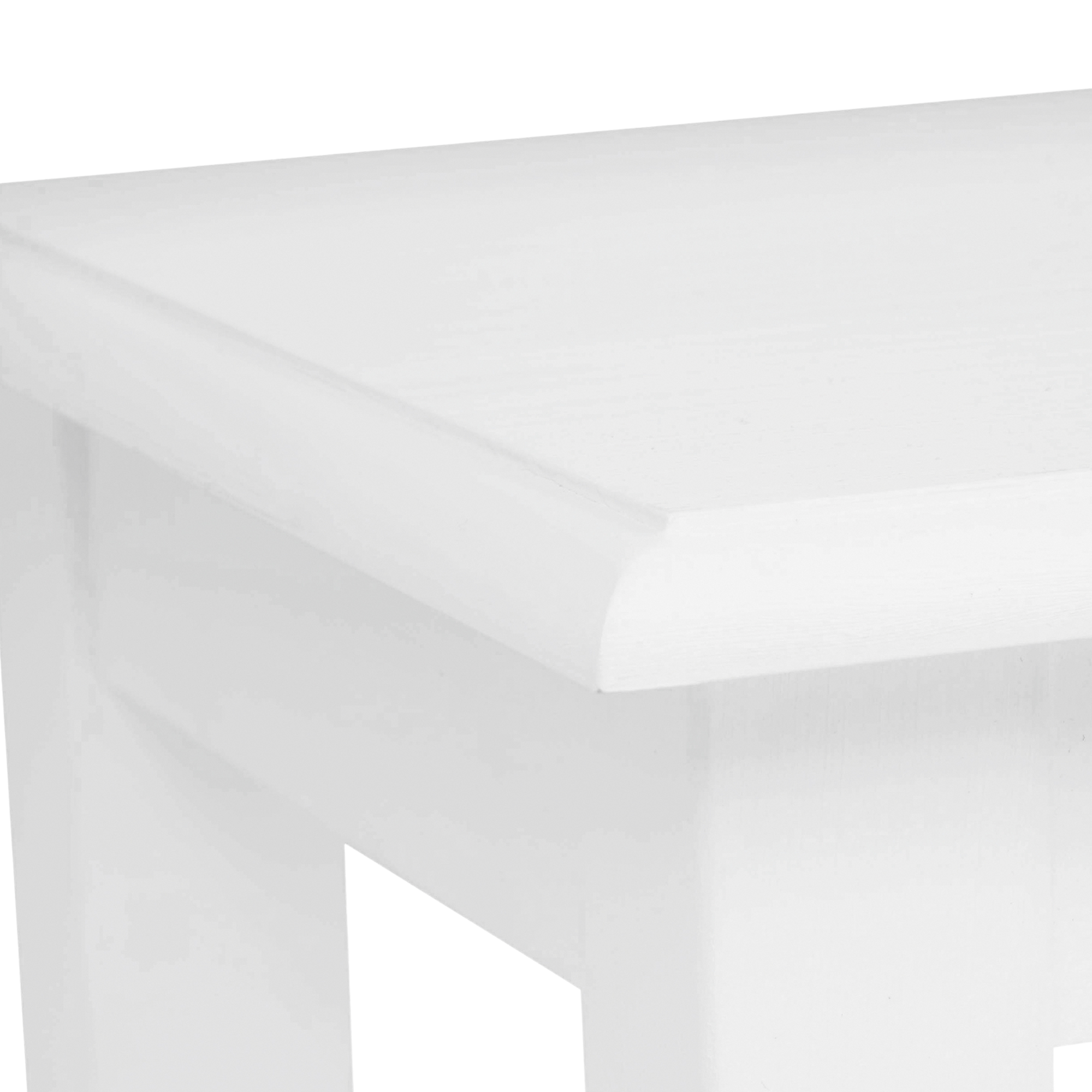 Ashwell Cotton White 3 Drawer Dressing Table & Stool Set