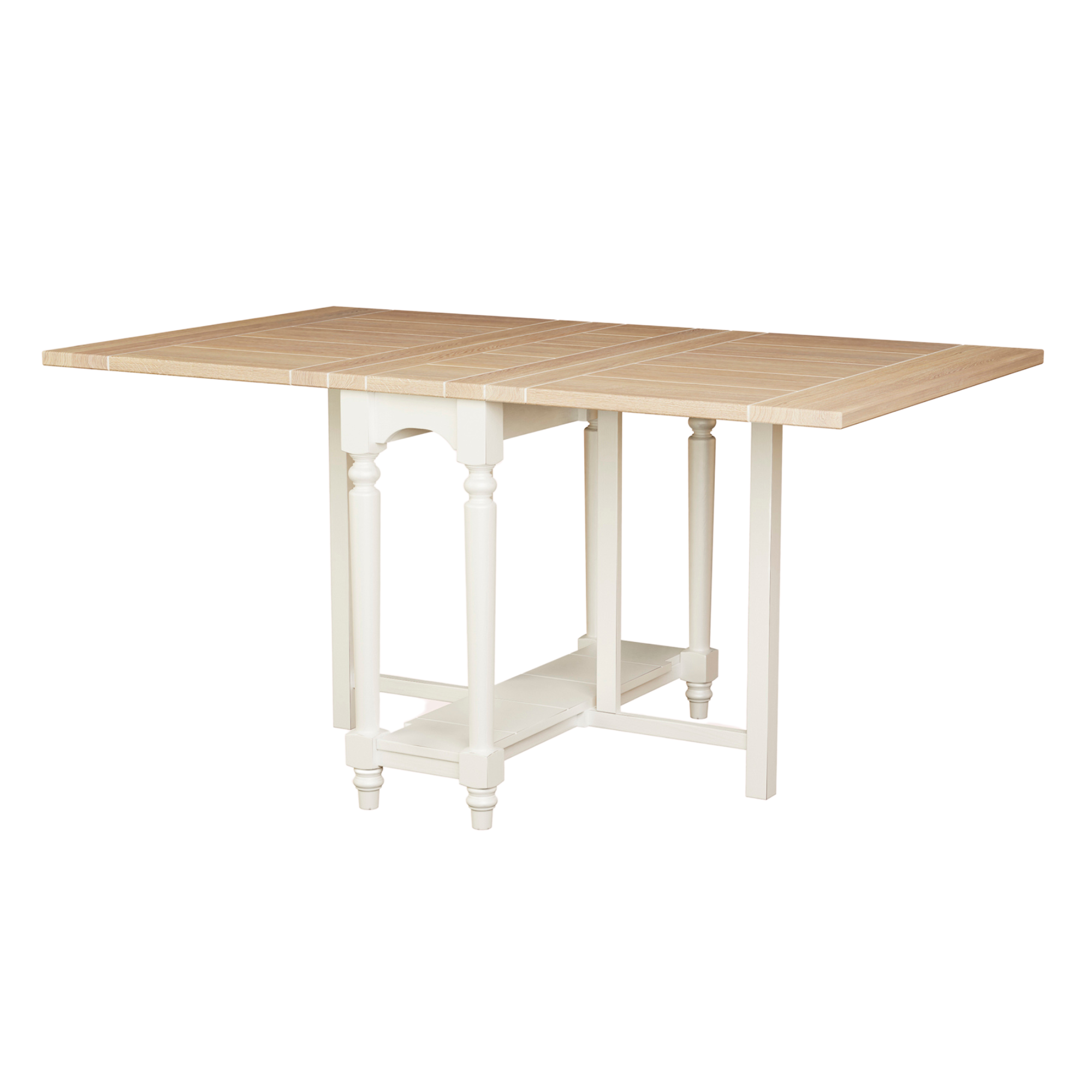 Dorset White Drop Leaf Dining Table