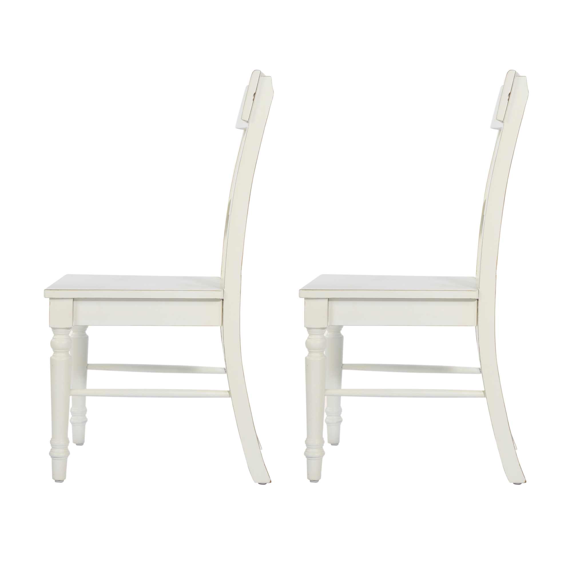 Dorset White Pair of Dining Chairs