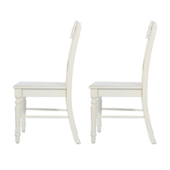 Dorset White Pair of Dining Chairs