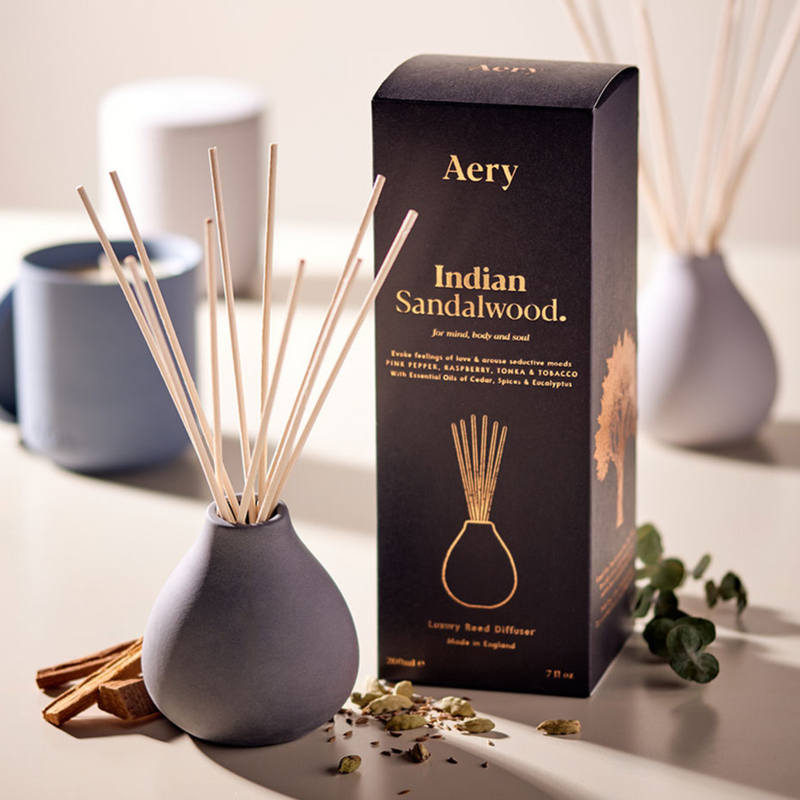 Indian Sandalwood Reed Diffuser - Sandalwood, Pink Pepper & Tonka