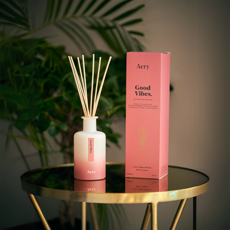 Good Vibes Reed Diffuser - Ginger, Rhubarb & Vanilla