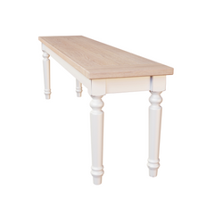 Dorset White Dining Bench