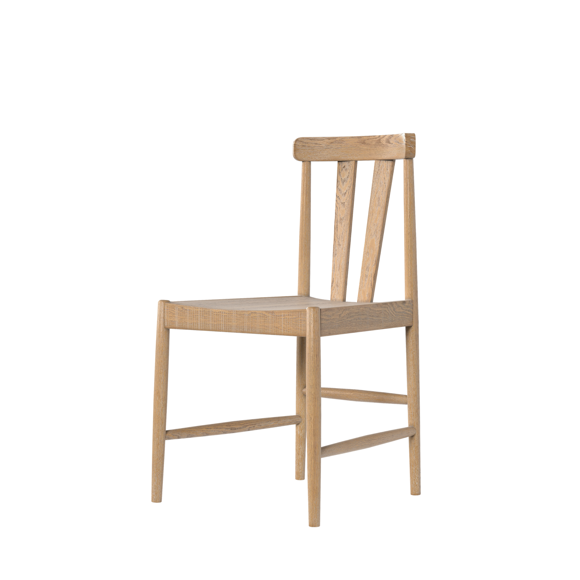 Braystone Washed Oak Pair of Dining Chairs