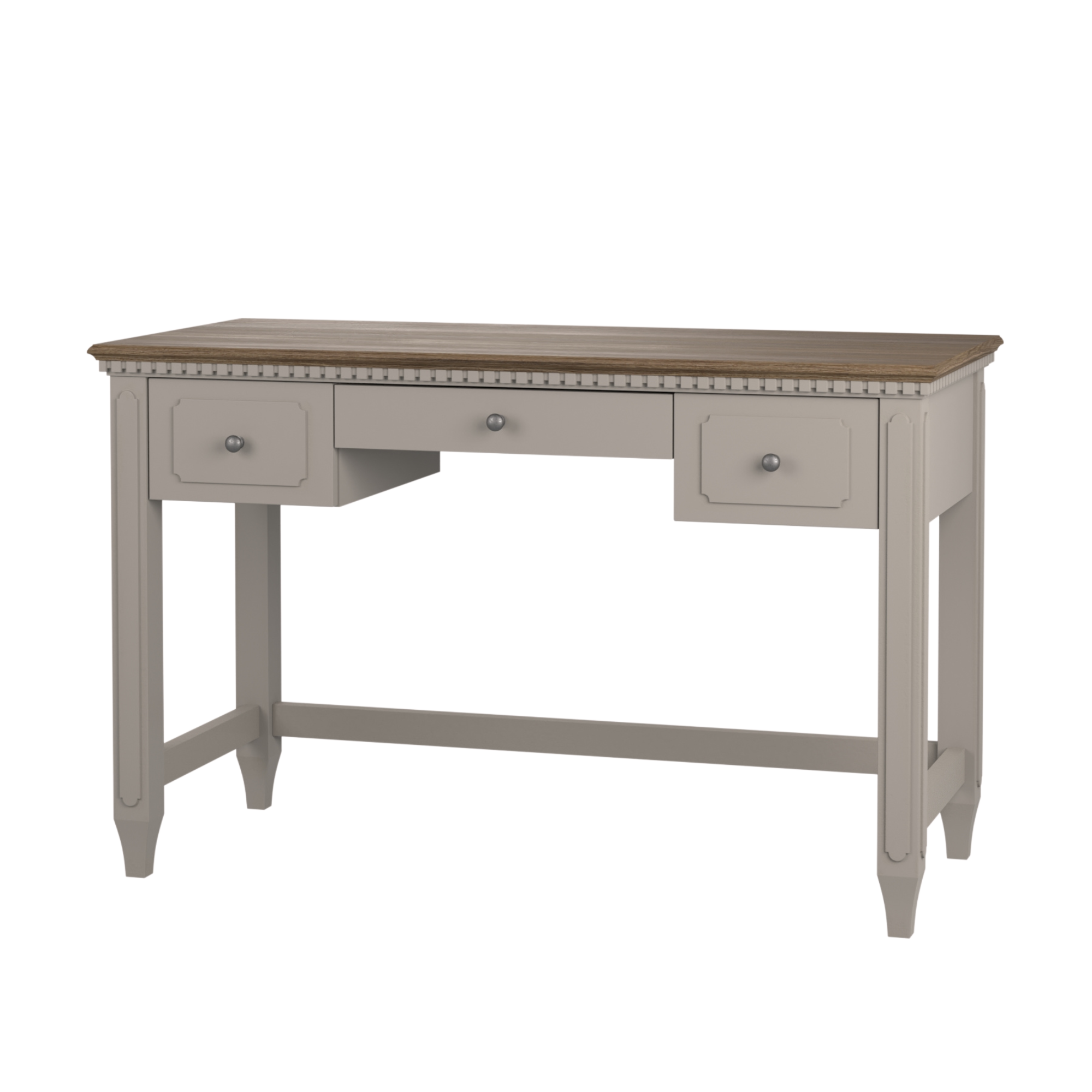 Hanover Pale French Grey 3 Drawer Desk