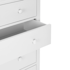 Ashwell Cotton White 2 + 3 Drawer Chest