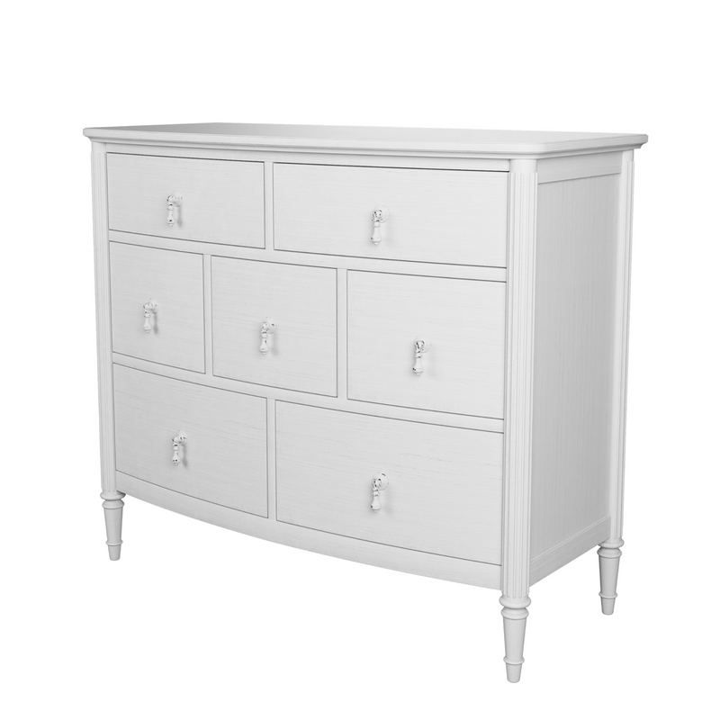 Bramford White Washed Oak 7 Drawer Chest